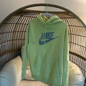 Nike hoodie size Medium. Fluorescent green, perfect condition.